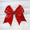 Sequins cheer hair bows w/alligator clip. (6pcs/$10.50) CHEERBOW-2023-BB