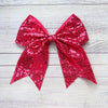 Sequins cheer hair bows w/alligator clip. (6pcs/$10.50) CHEERBOW-2023-BB