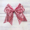 Sequins cheer hair bows w/alligator clip. (6pcs/$10.50) CHEERBOW-2023-BB