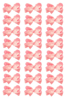  PINK BOWS 4IN WIDE 24PCS/$7.50 BW-150-4