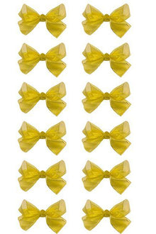 GOLD BOWS 5.5IN WIDE 12PCS/$6.50 BW-2018-5