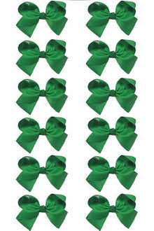  FOREST GREEN BOWS 5.5IN WIDE 12PCS/$6.50 BW-587-5