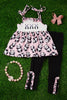PANDA EMBROIDERED DETAIL & BLACK LEGGINGS. OFG251723022-JEAN