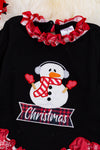 Christmas snowman applique ruffle top & leggings. OFG50143022 loi