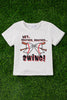 Hey brother, brother" white graphic tee. TPG55153001 WENDY