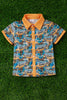 school bus printed button up shirt.TPB25153032 AMY