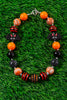 Orange & black bubble gum necklace with bat figures . 3PCS/$15.00 ACG40153031