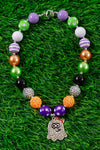 Multi-color bubble necklace & ghost pendant 3PCS/$15.00 ACG40133003002