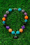 Multi-color bubble necklace & spider pendant 3PCS/$15.00 ACG40113002