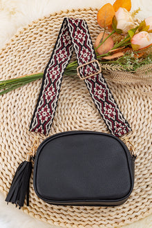  BLACK CROSSBODY SATCHEL FOR LITTLE GIRLS. BBG601522021 M