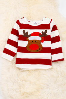  Red nose reindeer application shirt. TPB50213001-LOI