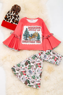  Rocking around the Christmas tree" bell sleeve top & bottoms. OFG50143002 LOI