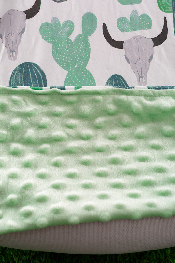 Succulent printed baby blanket. (38"BY40") BKB65153015 M