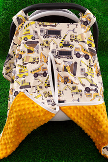  Construction truck multi- printed car seat cover. ZYTB65153008 M