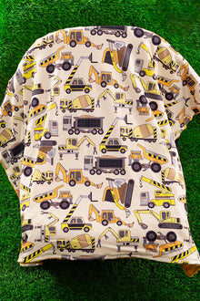  Construction truck printed baby blanket. (38"BY40") BKB65153014 M