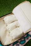 Concho on cream printed diaper bag. BBG25153051