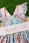 Mama's girl" Floral ruffle dress. DRG25173029 LOI