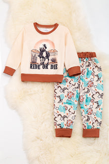  Ride or Die" 2 piece jogger set. OFB65153007 MY