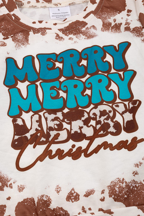 Merry Merry Merry Christmas graphic sweatshirt. TPG50153016 Sol