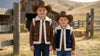 Chocolate brown sherpa vest w/pockets. TPG60370 AMY