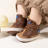3 Tone apricot pleather baby shoes. CG5172
