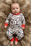 Desert Car printed baby romper with snaps. LR0505-3-SOL