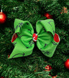 6.5" Christmas Character 2 tone ribbon hair bows 4PCS/$10.00 BW-DSG-923