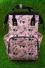 lt. pink cow & floral printed diaper bag. bbg25153039