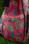 cowgirl boots printed on pink diaper bag. bbg25153046