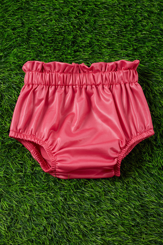 Fuchsia ruffle hem baby bloomers. PNG25153119 AMY