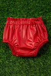 Red ruffle hem baby bloomers. PNG25153124 SOL