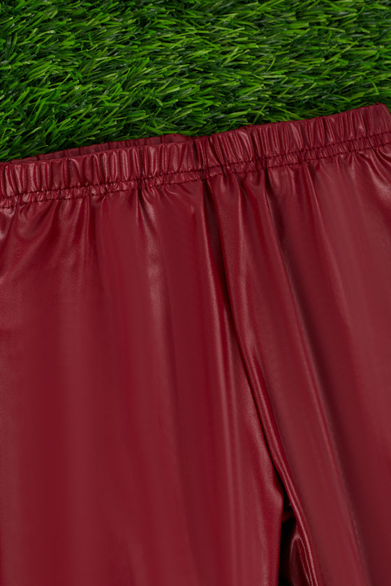 maroon super stretchy leggings. PNG25153105 loi