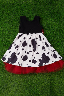  Cow printed with red tulle lined. DRG25153266 SOL