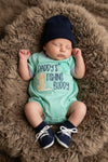 Mint "Daddy's Fishing Buddy baby bodysuit. SR0894-AMY