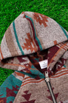 UNISEX Aztec printed pullover sweater with hoodie. TPG65113042-AMY