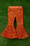 💎Girls sequins orange bell bottoms. PNG50113002 amy