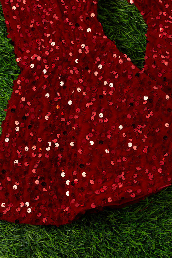 Girls sequins red bell bottoms. PNG50113007 sol