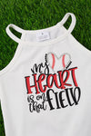 My heart is on that field" baseball printed set. OFG55113002 AMY