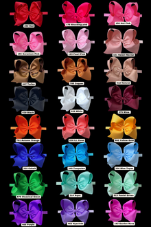  6"Baby headbands available in 10 colors. 5pcs/$10.00