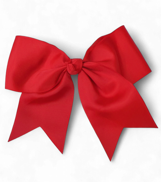 8" X 8" Cheer leader hair bows with alligator clip. 6pcs/$10.50