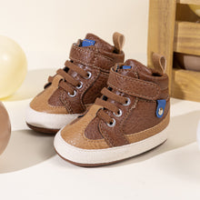  3 Tone apricot pleather baby shoes. CG5172