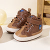 3 Tone apricot pleather baby shoes. CG5172