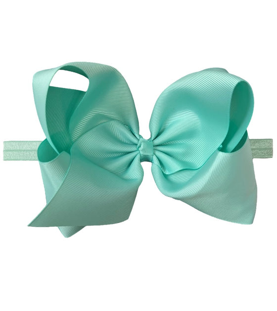 6"Baby headbands available in 10 colors. 5pcs/$10.00