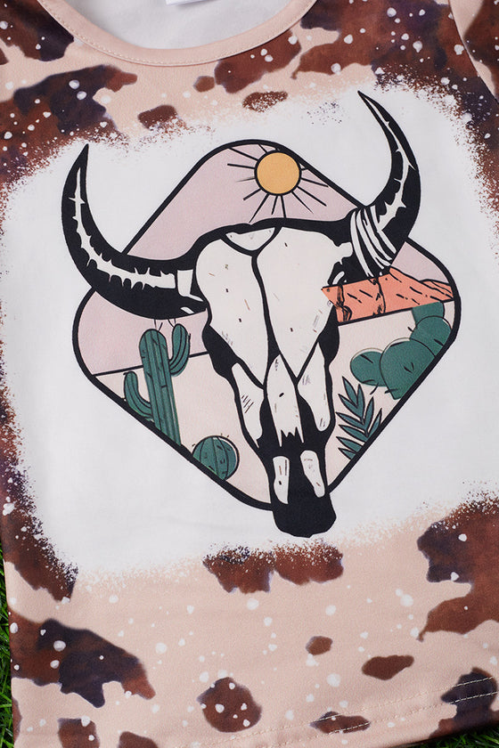 BULLHEAD SKULL"PRINTED TEE-SHIRT. TPG25113006 AMY