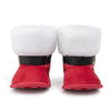 FAUX SUEDE SANTA BABY BOOTS. CG5423
