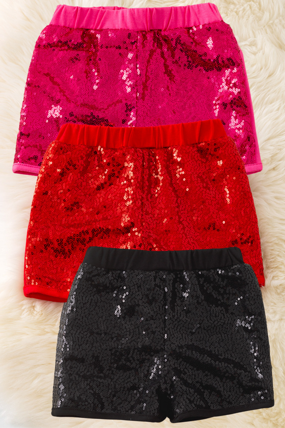 Girl front sequins shorts. Available in 3 colors. Sol