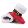 FAUX SUEDE SANTA BABY BOOTS. CG5423