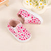 Heart printed slip on baby shoes. CG5165