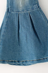 Lt. Blue distressed denim bell bottoms. PNG60465 AMY