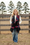 Black Aztec printed girls cardigan. TPG65153113 SOL